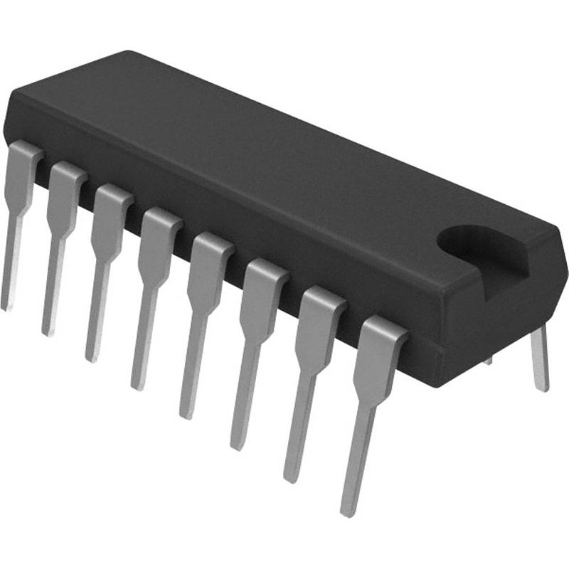 Foto van Vishay optocoupler fototransistor ilq621gb dip-16 (6 pins) transistor dc