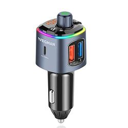 Foto van Wegman bluetooth fm transmitter - carkit - autolader usb c