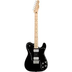 Foto van Squier affinity series telecaster deluxe black mn elektrische gitaar