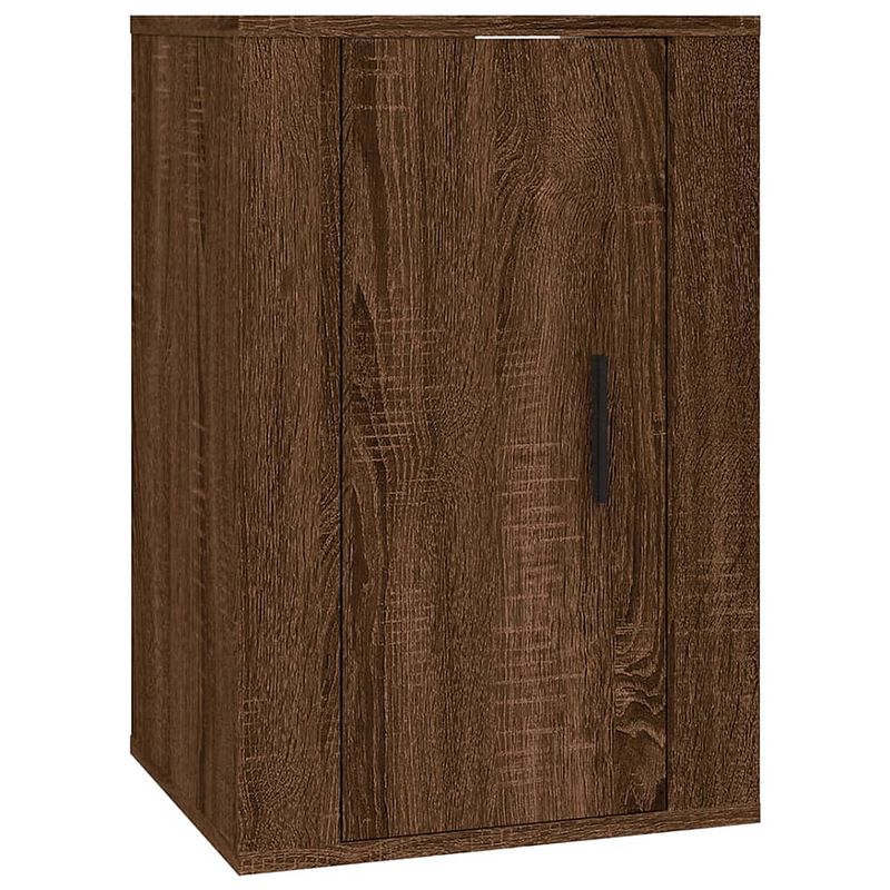 Foto van The living store tv meubel wandgemonteerd - bruineiken - 40 x 34.5 x 60 cm - bewerkt hout