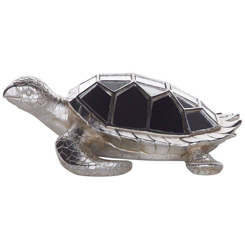 Foto van Beliani tortoise - decofiguur-zilver-polyresin