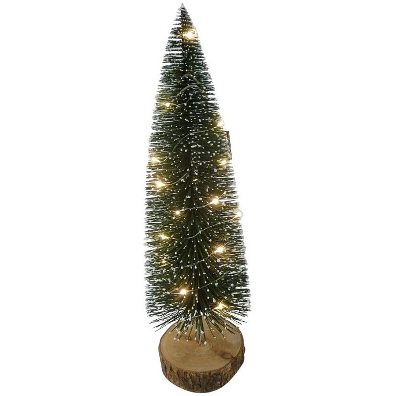 Foto van Peha kerstboom 43 cm led hout groen/bruin