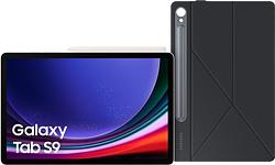 Foto van Samsung galaxy tab s9 11 inch 256gb wifi crème + book case zwart