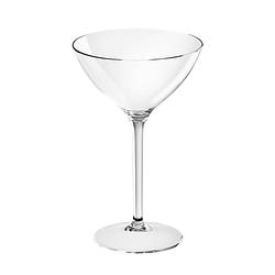 Foto van 6x martini james glazen transparant 300 ml van onbreekbaar kunststof - cocktailglazen