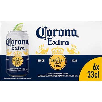 Foto van 2e halve prijs | corona extra blikken 6 x 330ml aanbieding bij jumbo