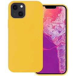 Foto van Basey iphone 13 hoesje silicone case - iphone 13 case geel siliconen hoes - iphone 13 hoes cover - geel