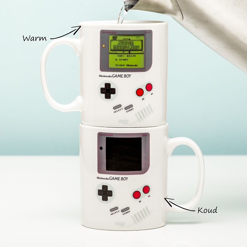 Foto van Nintendo game boy warmtegevoelige mok