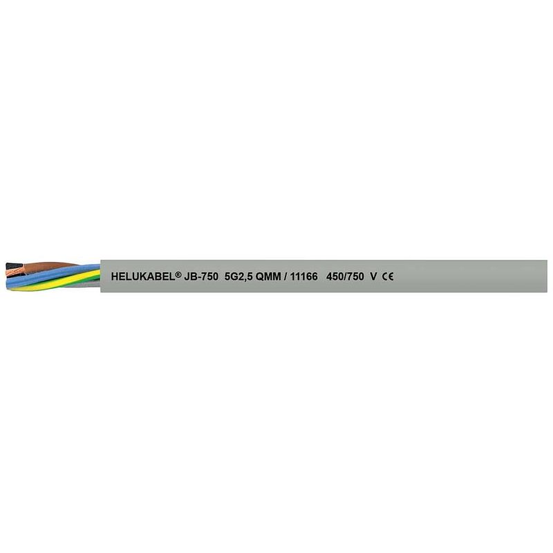 Foto van Helukabel ob-750 stuurstroomkabel 2 x 2.50 mm² grijs 11161-500 500 m