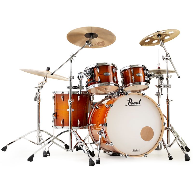 Foto van Pearl mct924xep/c840 masters maple almond red stripe 4-delige shellset