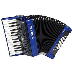 Foto van Hohner bravo ii 48 blauw, silent key accordeon