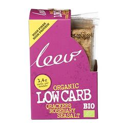 Foto van Leev crackers low carb - rozemarijn & zeezout - 80 g