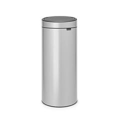 Foto van Touch bin afvalemmer - 30 liter - metallic grey with matt black steel lid