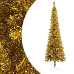 Foto van Vidaxl kerstboom smal 210 cm goudkleurig