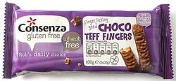 Foto van Consenza gluten free choco teff fingers 5 x 20g bij jumbo