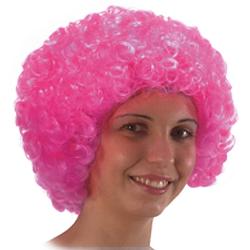 Foto van Carnival toys pruik afro synthetisch roze one-size