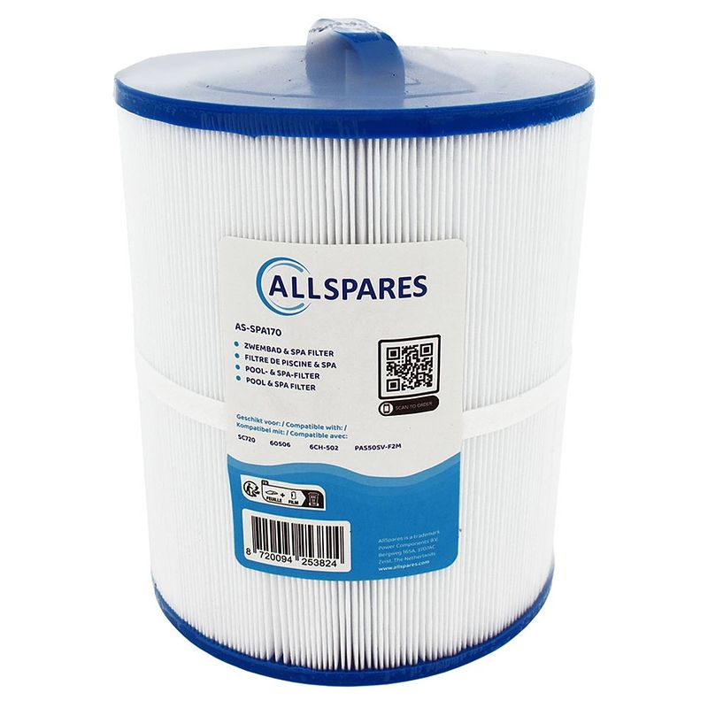 Foto van Allspares spa waterfilter geschikt voor sc720 / 60506 / 6ch-502