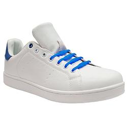 Foto van 8x shoeps xl elastische veters kobalt blauw brede voeten - schoenveters