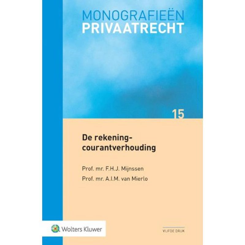 Foto van De rekening-courantverhouding - monografieen