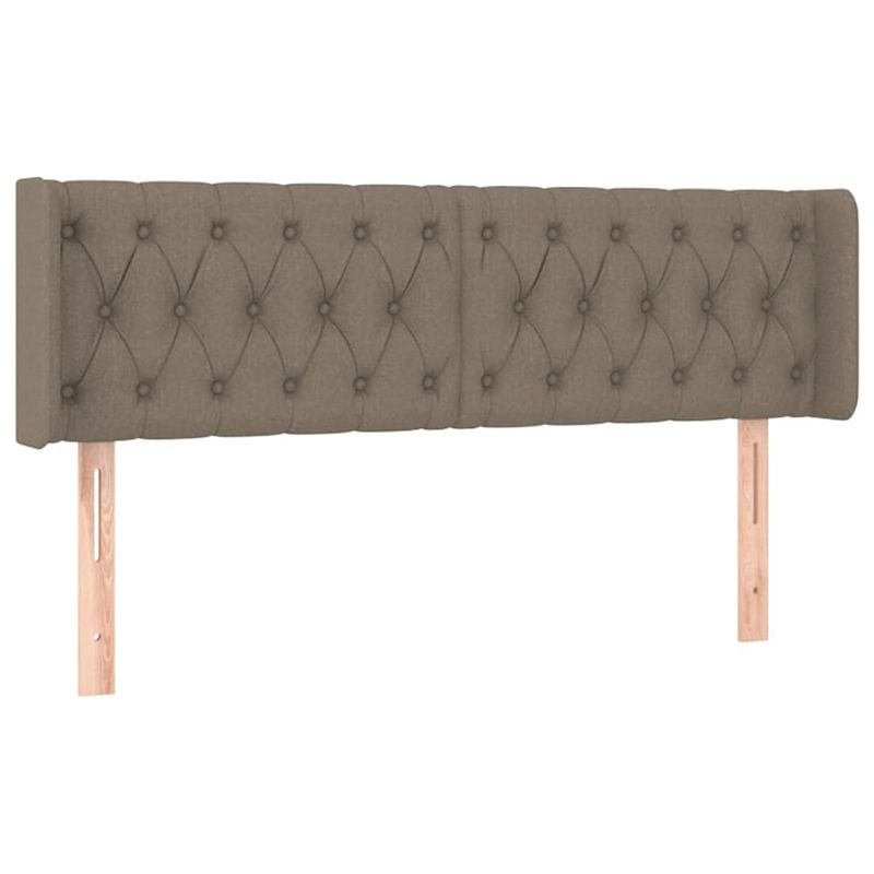 Foto van The living store hoofdbord trendy - hoogte verstelbaar - taupe - 147 x 16 x 78/88 cm