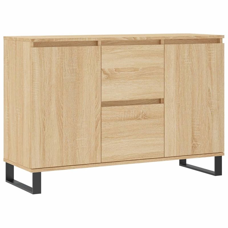 Foto van Vidaxl dressoir 104x35x70 cm bewerkt hout sonoma eikenkleurig