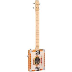 Foto van Lace cigar box guitar big wolf 4-string 4-snarige elektrische gitaar
