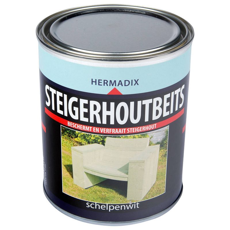 Foto van Hermadix - steigerh.beits schelpen wit 750 ml