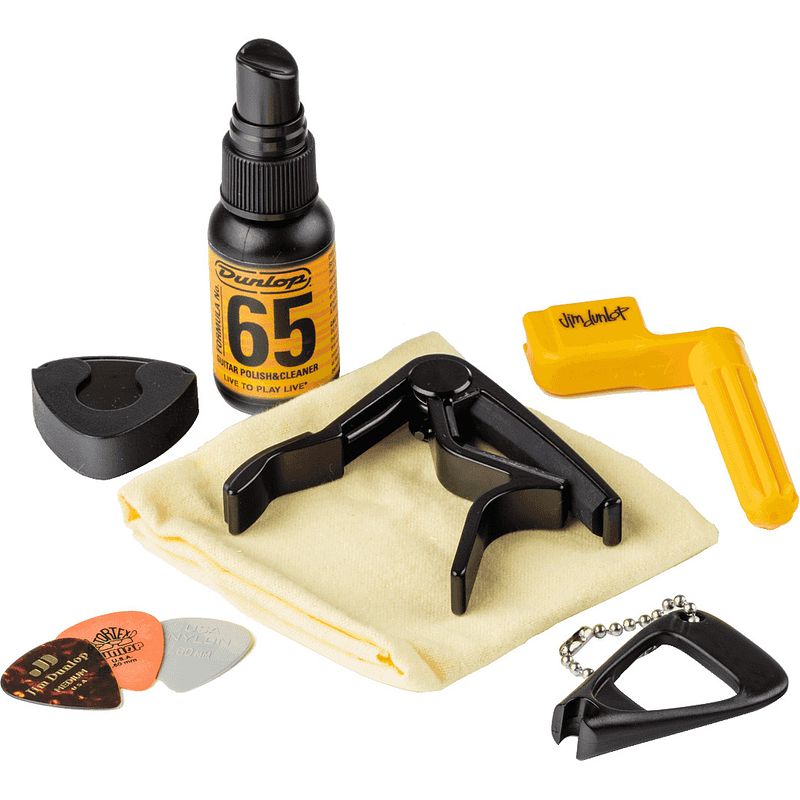 Foto van Dunlop ga20 acoustic accessory pack accessoirekit voor western gitaar