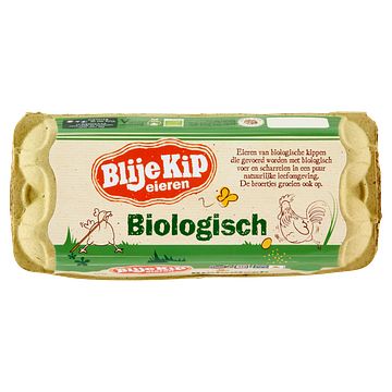 Foto van Blije kip eieren biologisch 10 stuks bij jumbo