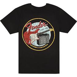 Foto van Fender 1946 guitars & amplifiers t-shirt vintage black l