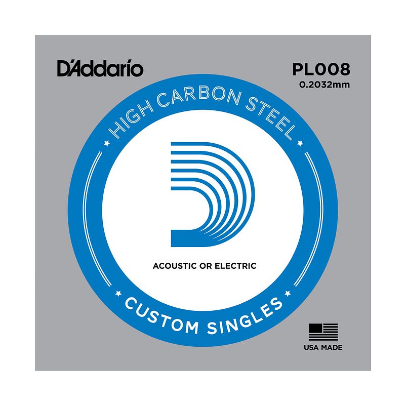 Foto van D'saddario pl008 losse snaar voor elektr. en akoestische gitaar