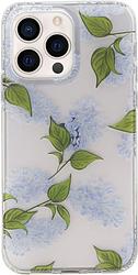 Foto van Bluebuilt blue garden soft case apple iphone 13 pro back cover transparant