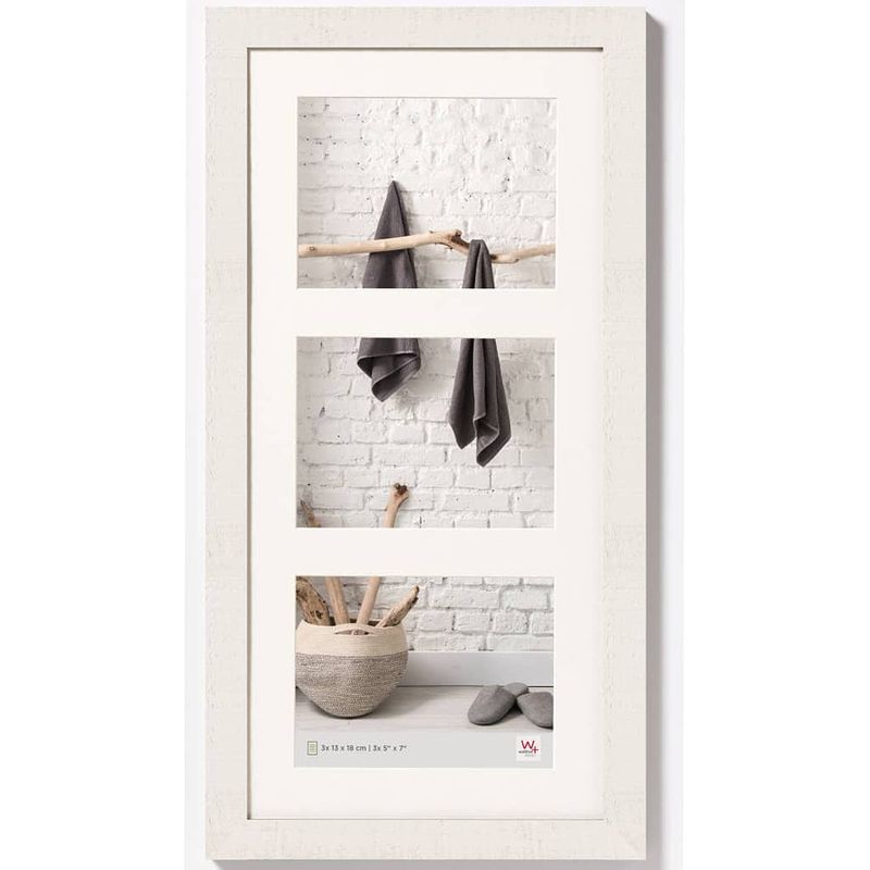 Foto van Walther design fotolijst home 3x 13x18 cm poolwit