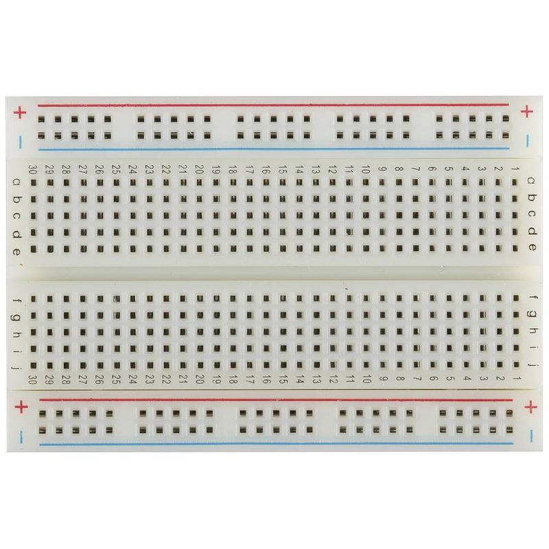 Foto van Velleman velleman breadboard (l x b x h) 82 x 8 x 55 mm 1 stuk(s)