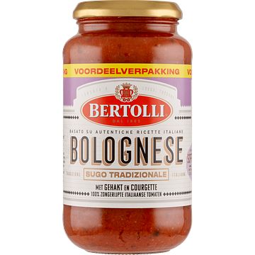 Foto van Bertolli bolognese met gehakt en courgette voordeelverpakking 500 g bij jumbo