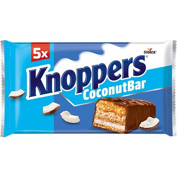 Foto van Knoppers coconut bar 5 x 40g bij jumbo