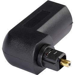 Foto van Hicon toslink digitale audio adapter [1x toslink-stekker (odt) - 1x toslink-bus (odt)] zwart