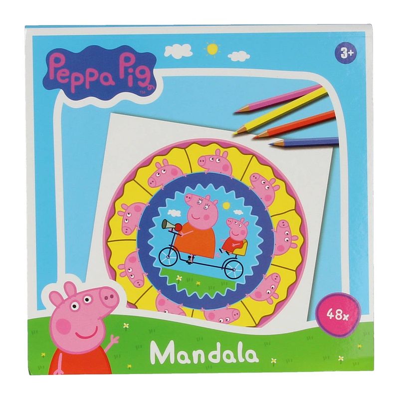 Foto van Peppa pig mandala kleurboek