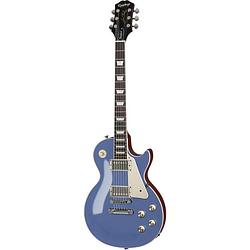 Foto van Epiphone les paul standard 60s candy blue metallic elektrische gitaar met premium gigbag