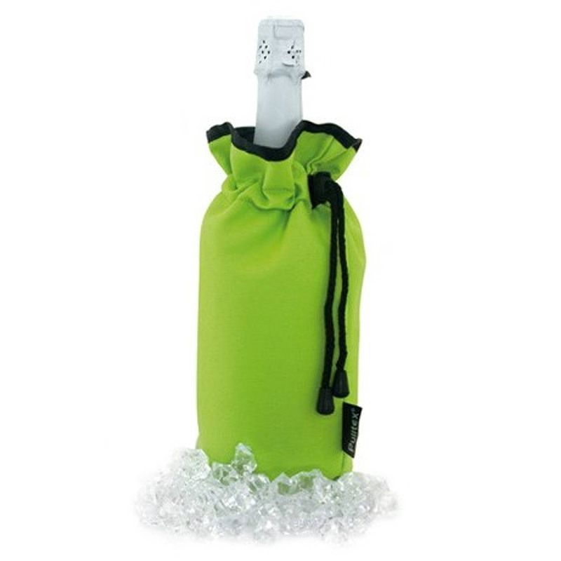 Foto van Pulltex wijnkoeler cooler bag groen - wijn of champagne koeler