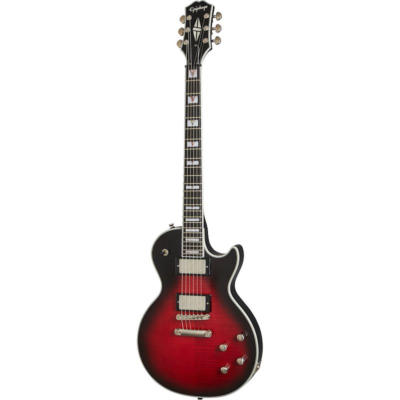 Foto van Epiphone les paul prophecy red tiger aged gloss elektrische gitaar