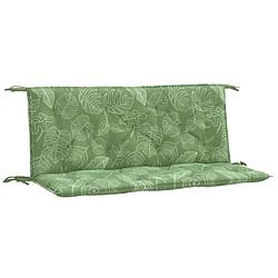 Foto van The living store tuinbankkussens - polyester - 120 x 50 x 7 cm - holle vezel