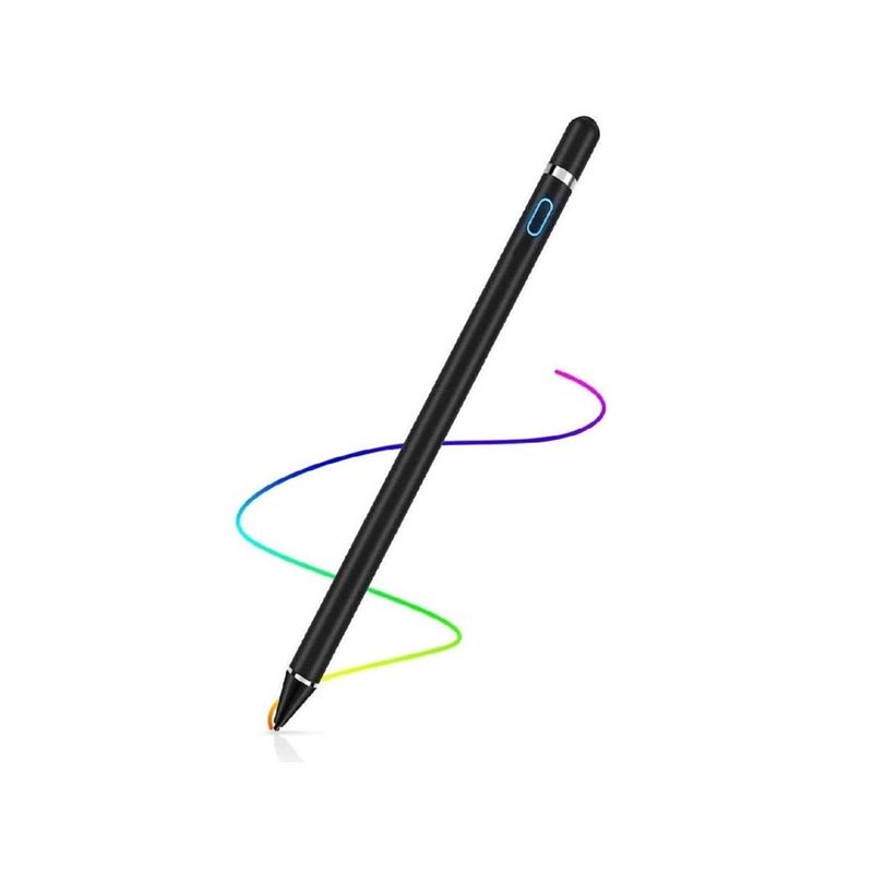 Foto van Ibello stylus pen zwart active touch pen pencil voor android ios windows tablets en telefoons