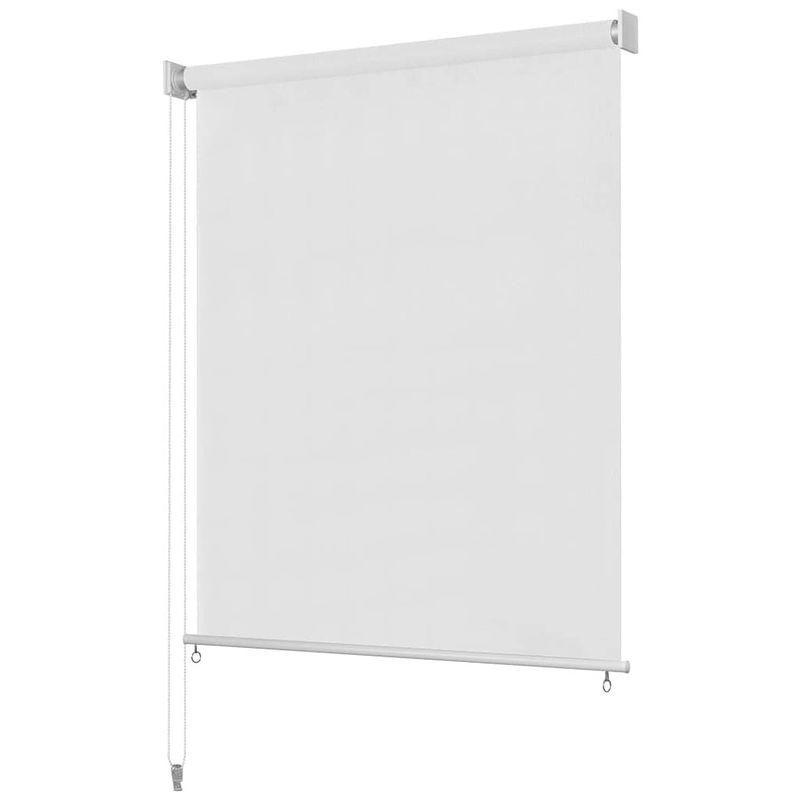 Foto van Vidaxl rolgordijn voor buiten 60x230 cm hdpe wit