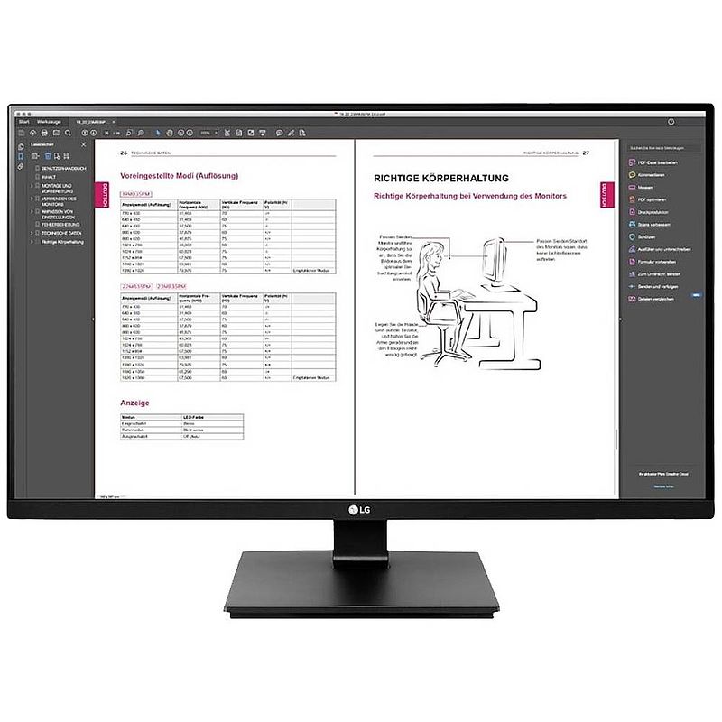 Foto van Lg electronics 27bn65q-b led-monitor 68.6 cm (27 inch) energielabel g (a - g) 2560 x 1440 pixel qhd 5 ms hdmi, displayport, usb, hoofdtelefoon (3.5 mm jackplug)