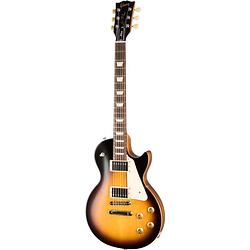 Foto van Gibson modern collection les paul tribute satin tobacco burst elektrische gitaar met soft shell case