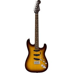 Foto van Fender aerodyne special stratocaster chocolate burst rw elektrische gitaar met gigbag