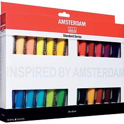 Foto van Royal talens acrylfarbe amsterdam introset iii, 24 x 20 ml