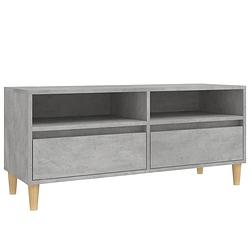 Foto van Vidaxl tv-meubel 100x34,5x44,5 cm bewerkt hout betongrijs