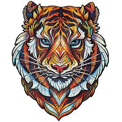 Foto van Unidragon houten puzzel dier - mooie tijger - 181 stukjes - medium 25x32 cm