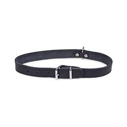 Foto van Dierenbenodigdheden vadigran halsband hond geolied leder zwart 60cmx25mm xl